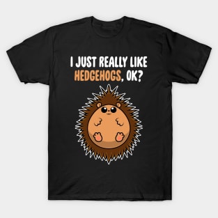 I Just Really Like Hedgehogs OK ? Cute Toddlers Kids product T-Shirt